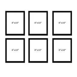RANDOM Black & White 5 to 7 Pieces MDF Wall Photo Frames image 2