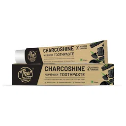 The Herbal Charcoshine Toothpaste With Strawberry Extract - 150 g image 1