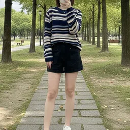 HERE&NOW Women Striped Pullover-picture-36