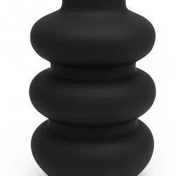 globally indian Modern Matte Black Bubble Ceramic Vase for Home Decor Ceramic Vase-picture-15