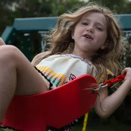 hop n play Kids Flexible Swing Seat Heavy Duty 60 Chain Plastic Coated with Hooks image 2