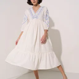 AKKRITI BY PANTALOONS A-Line Midi Dress image 3