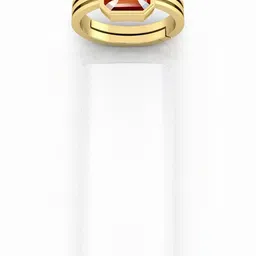 GenZcomplex Gold-Plated Brass Garnet Finger Ring-picture-18