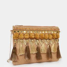 Styli Women Clutch bag With Tassle Trim-image-72
