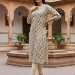 Rangita Bandhani Printed Mandarin Collar Straight Kurta image 2