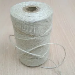 Flax Twine, Flax Cord, 3 Ply Twisted Flax Twine, 250 grams / bobbin (Pack of 1) Natural-image-11