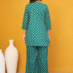 KALINI Printed Round Neck Tunic & Palazzos Co-Ords image 4