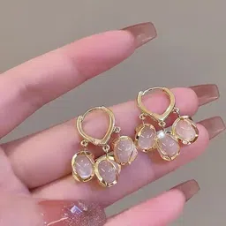 ONUYX Gold-Plated Alloy Opal Earrings-picture-24