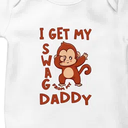 THE PRINT PLATTER Infants Printed Cotton Bodysuit With Ultra Bio Wash & Envelope Neck image 2