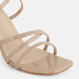 Get Glamr Strappy Stiletto Sandals With Buckle image 5