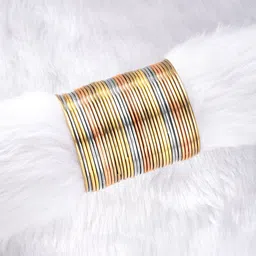 Peora Set Of 2 Sliver Plated Antique Bangles-picture-28