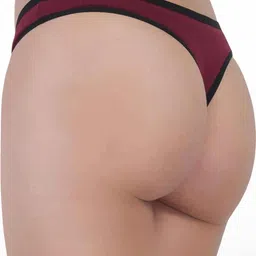 ORLIZEA Pack of 3 Women Low-Rise Cotton Blend Thongs image 5