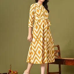 DECKEDUP Print A-Line Midi Dress-picture-10