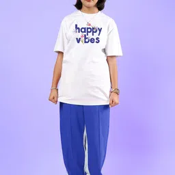 WEARDUDS Kids Pure Cotton Printed T-shirt And Trousers-image-76