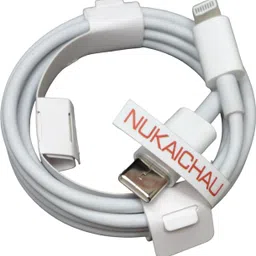 NUKAICHAU Lightning Cable 6.5 A 1.17 m Copper Braiding Type-C to Lightning Cable for iPhones, iPads, Airpods & iPods Series.-picture-13