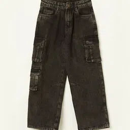 Fame Forever by Lifestyle Boys Regular Fit Mid-Rise Cargo Styles Cotton Jeans-picture-32