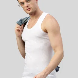MACHO Pack of 6 Scoop Neck Pure Cotton Undershirt Vests image 3