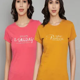 Trend Level Women 2 Applique T-shirt-image-84