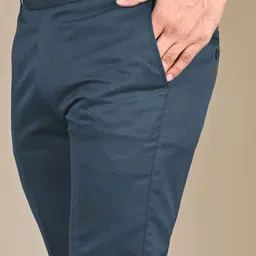 MANCREW Men Tailored Regular Fit Cotton Formal Trousers image 2