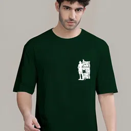 Kushi Flyer Men Typography Printed Round Neck Relaxed Fit T-shirt-picture-32