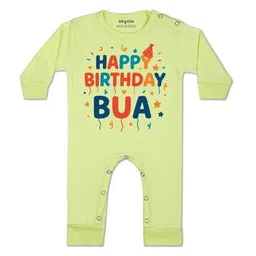 Arvesa Kids-Unisex Yellow Cotton Rompers-picture-33
