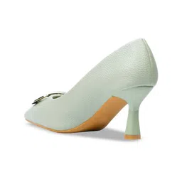 Jove Printed PU Slim Heeled Pumps image 5