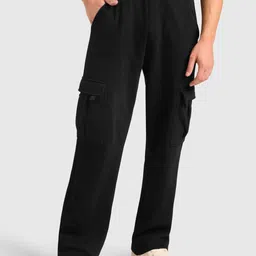 Musclemind Men Mid-Rise Cargos Trousers-picture-0