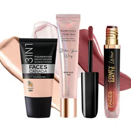 FACES CANADA Set Of 3 Strobe Cream, Hydra Matte Foundation & Comfy Matte Lipstick-picture-30