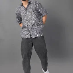 Mast & Harbour Men Relaxed Printed Casual Shirt image 3