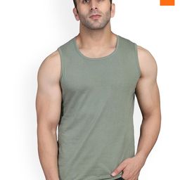 SLOWLORIS Pack Of 2 Scoop Neck Bio-Wash Gym Innerwear Vests-picture-31