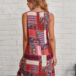 Mast & Harbour Printed Fit & Flare Dress image 5