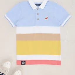 Pantaloons Junior Boys Striped Extended Sleeves T-shirt image 1