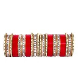 JSRS CREATIONS Set Of 40 Stone-Studded & Beaded Bangles image 4
