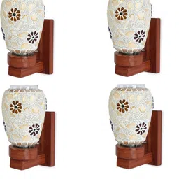 1ST TIME Multi Solid Set Of 4 Glass Traditional Cylinder Wall Lamps-picture-15