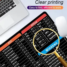 kaku Anti-Slip Mouse pad, Keyboard Mat with Shortcut Keys for Laptop, Computer & Desk Non Slip Base Mousepad image 3