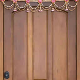 eCraftIndia Pink Flower Toran for Main Door Entrance-picture-51