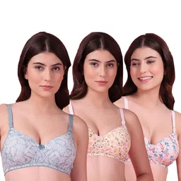 SHYAM SONS FLAIR Floral Bra Full Coverage Lightly Padded-picture-32