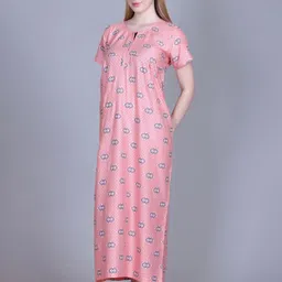 FIRST SLEEP Printed Maxi Nightdress image 3