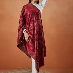 Pashmoda Women Ethnic Motifs Woven Design Shawl-picture-27