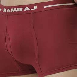Ramraj Men Pack Of 3 Combed Cotton Trunks VINTRACK_NYGMCY-3P image 3