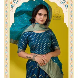 APARRA Printed Semi-Stitched Lehenga & Unstitched Blouse With Dupatta image 5