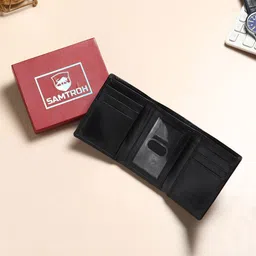 SAMTROH Men Leather Three Fold Wallet image 5