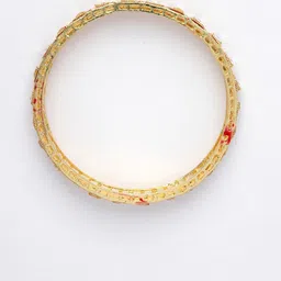 Anouk Set Of 4 Gold-Plated Kundan-Studded Traditional Bangles image 5