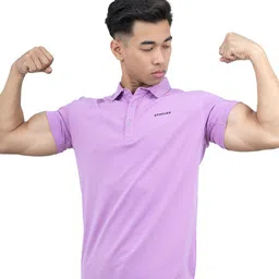 Athflex Flex Within Polo Collar Slim Fit Natty Cotton T-Shirt-picture-20