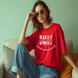 HESHA Women Typography Printed T-shirt image 4