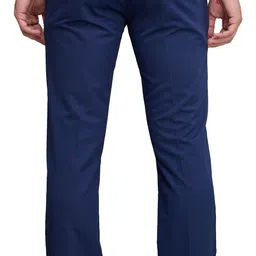 raymond Men Blue Polyester Trousers image 4