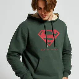 MaverIQ Men Printed Hooded Sweatshirt image 4