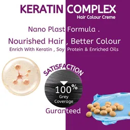 SKATCH PROFESSIONALS Nano Plast Formula Hair Color- 100 g - Burgundy image 3