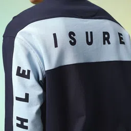 HRX by Hrithik Roshan Relaxed Fit Typography Printed Pure Cotton Sweatshirt image 4