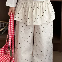 LULU & SKY Girls Printed Cotton Mini Flared Skirt Pants image 3